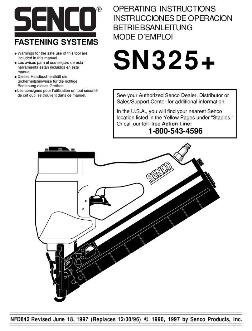 Senco SN325+ operating instructions