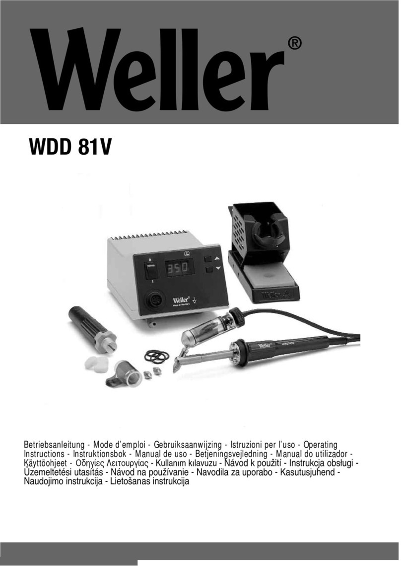 Weller WDD 81V User manual