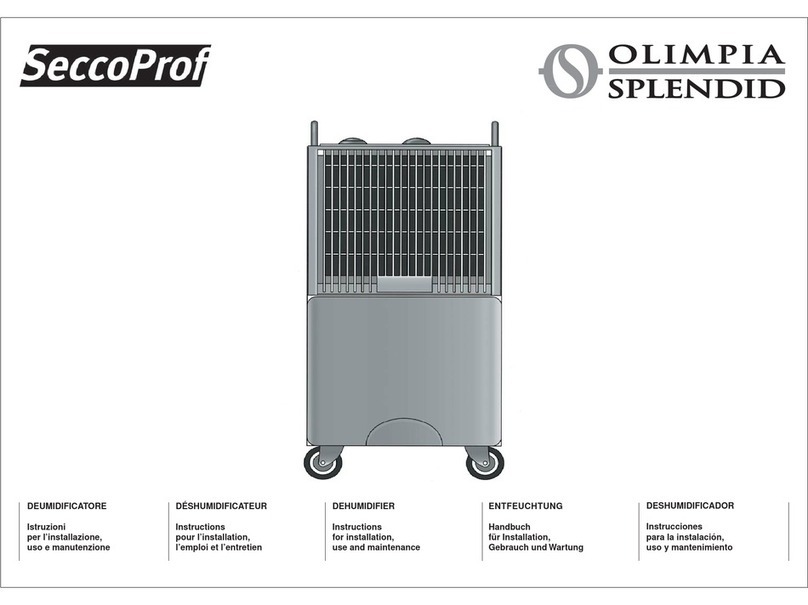Olimpia splendid seccoprof Instructions for installation, use and maintenance