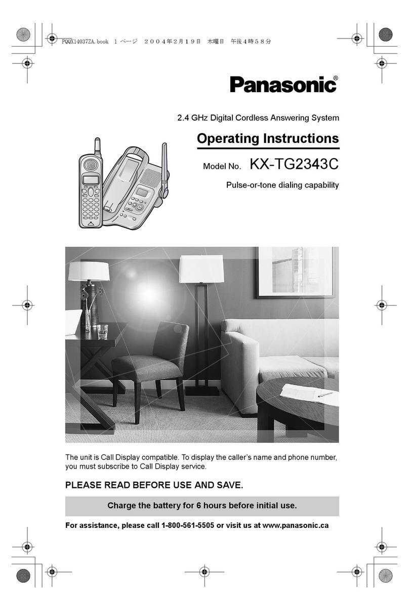 Panasonic KX-TG2343C operating instructions Panasonic KX-TG2343C operating instructions
