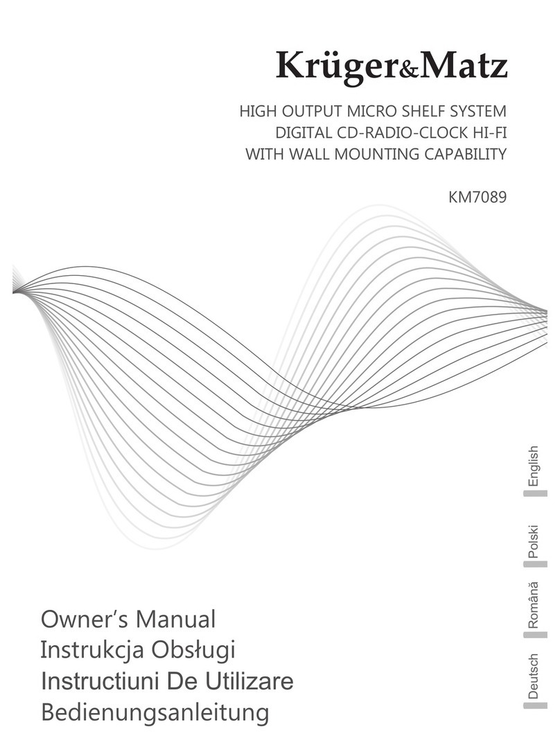 Kruger&Matz KM7089 User manual