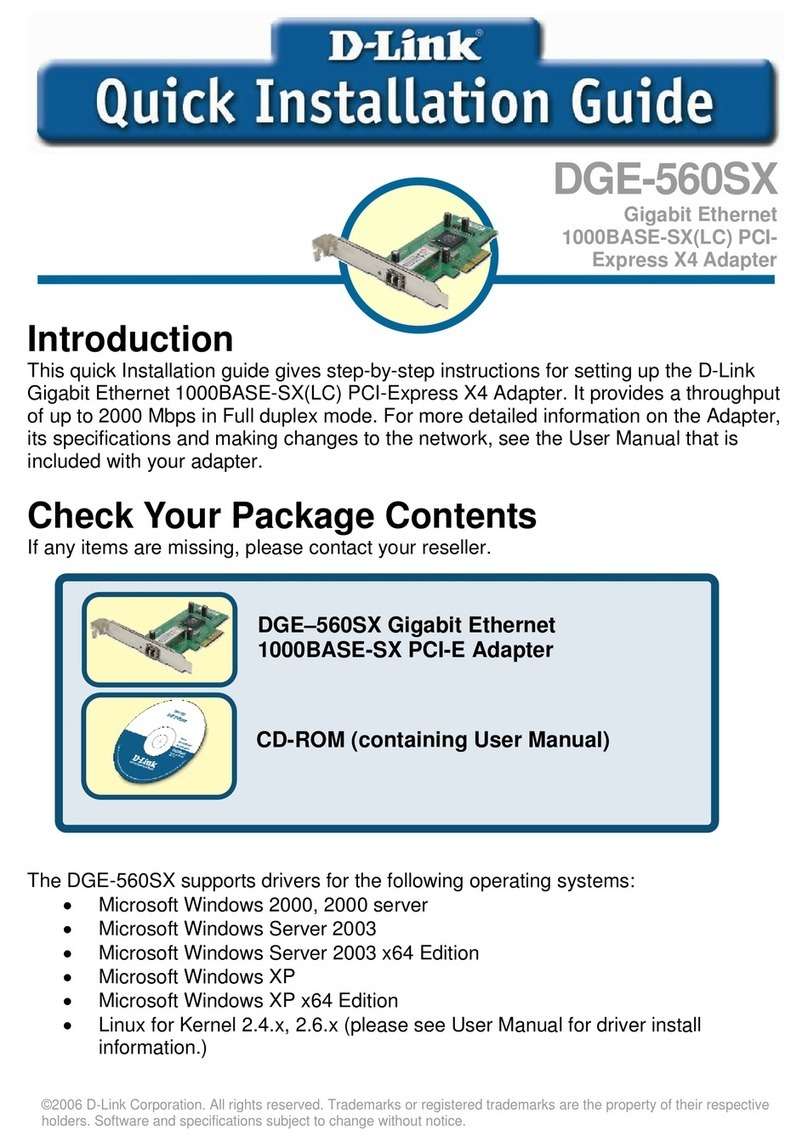 D-Link DGE-560SX User manual