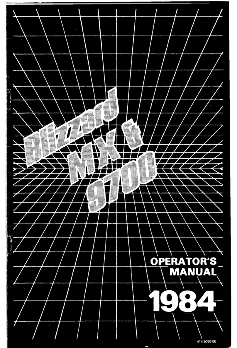 BOMBARDIER blizzard mx User manual
