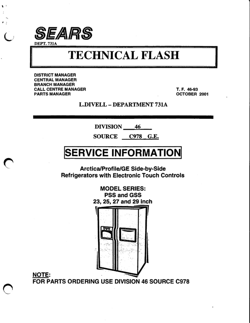Sears PSS Series Service information