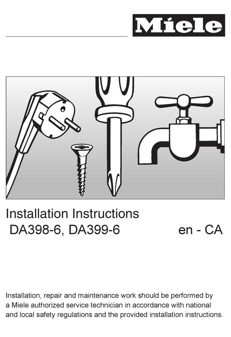 Miele DA398-6 installation instructions
