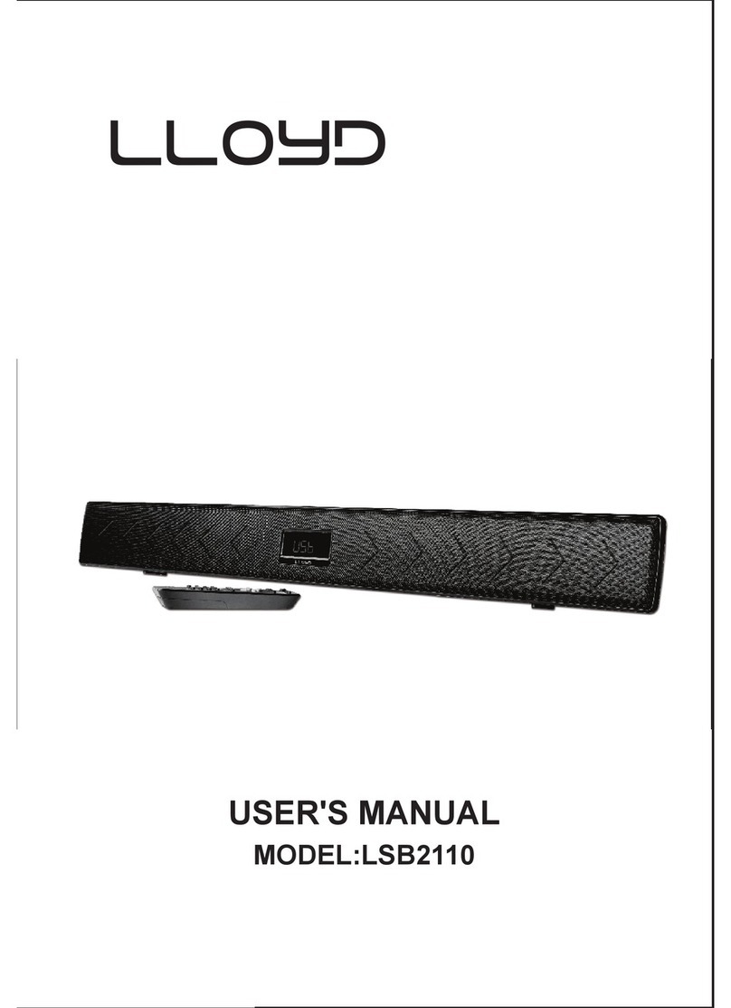 Lloyd LSB2110 user manual