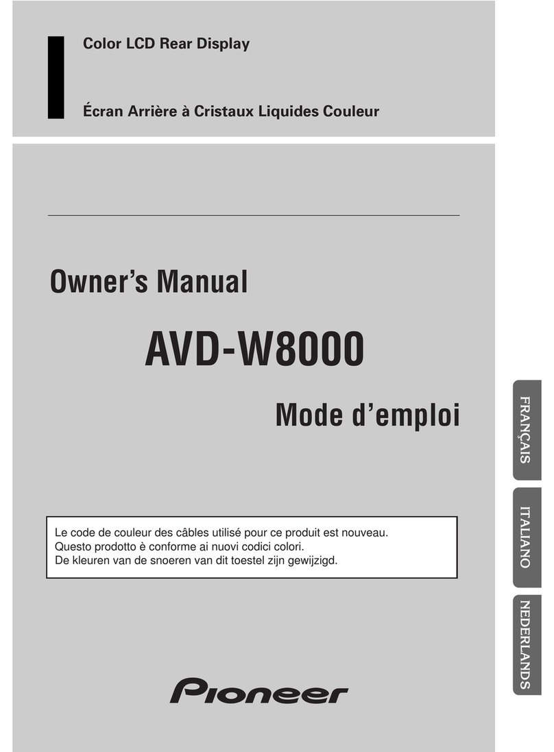Pioneer AVD-W8000 User manual