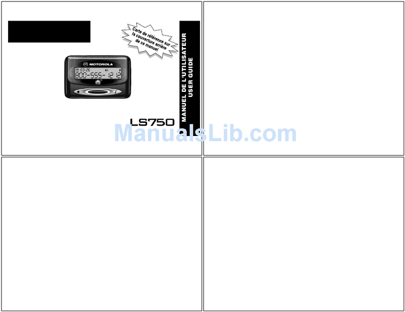 Motorola LS750 User manual
