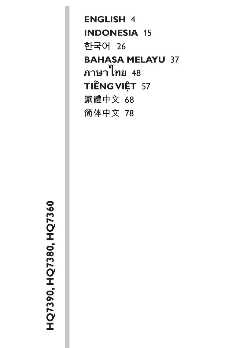 Philips HQ7390 User manual