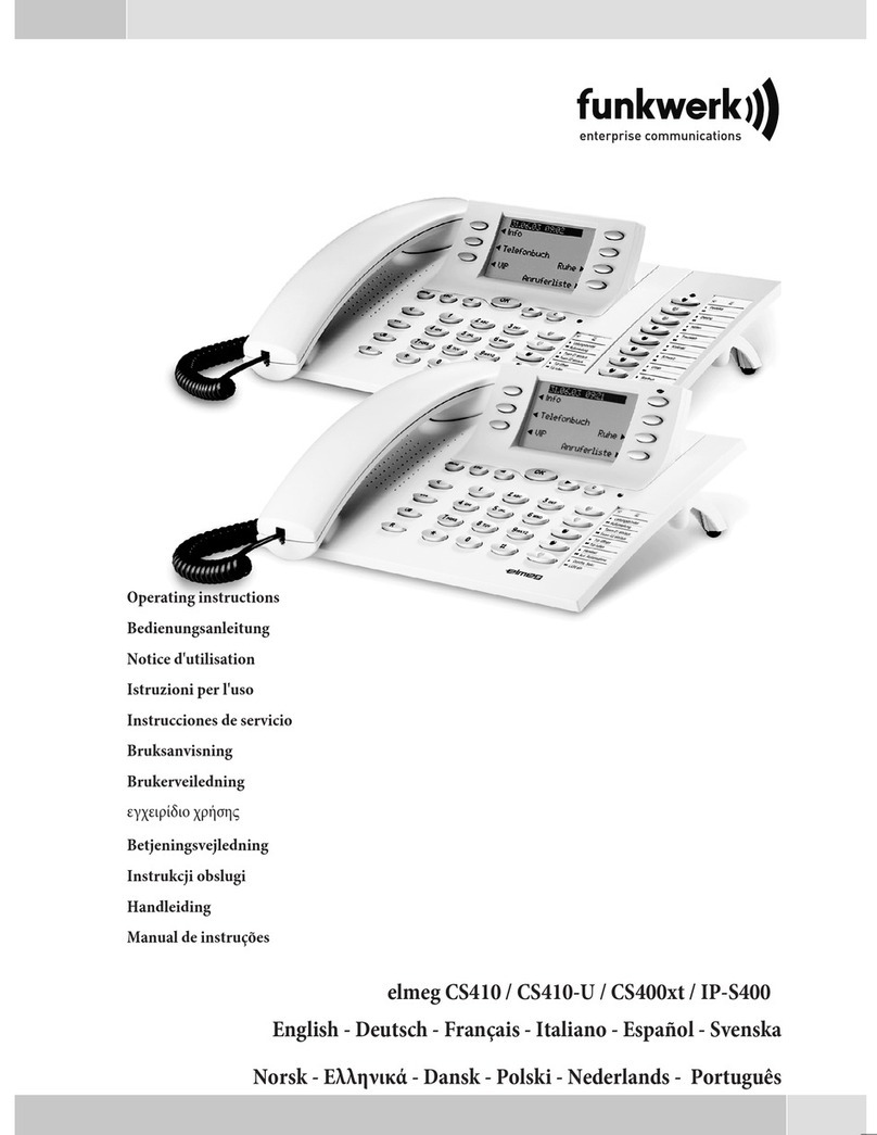 elmeg CS410 operating instructions