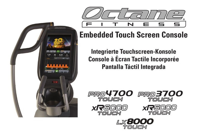 Octaine Fitness PRO 4700 TOUCH Getting started
