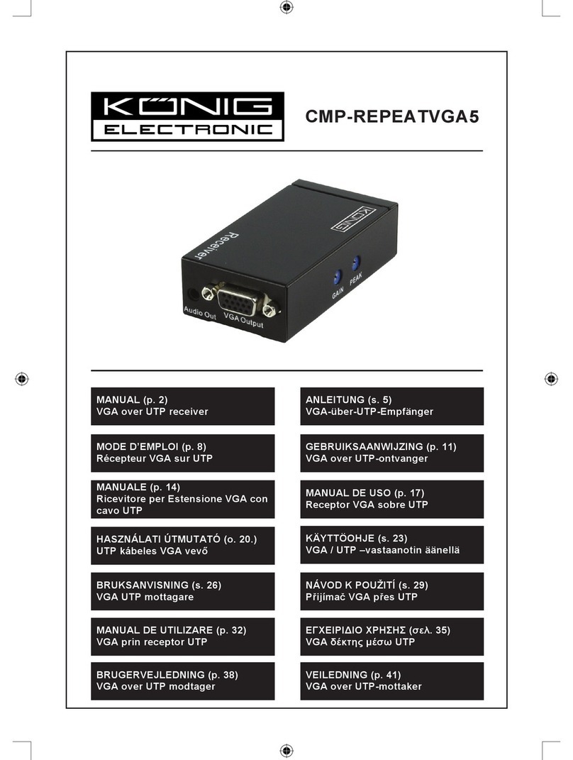 Konig CMP-REPEATVGA5 User manual Konig CMP-REPEATVGA5 User manual