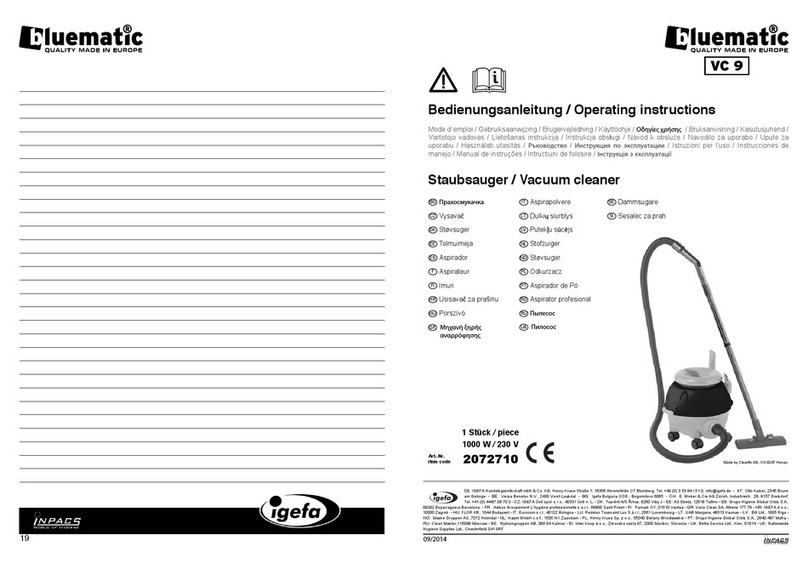 bluematic VC 9 User manual