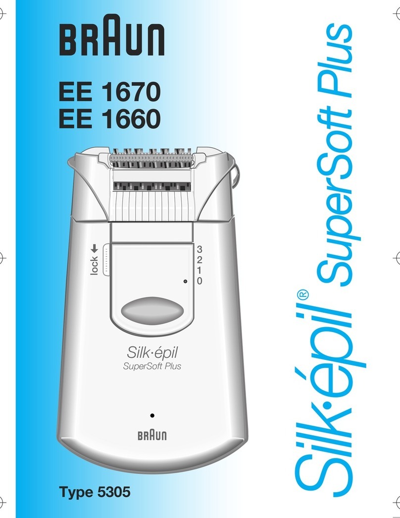 Braun Silk-epil SuperSoft EE 1670 manual