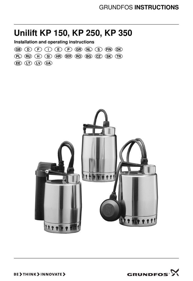Grundfos Unilift KP 150 User manual