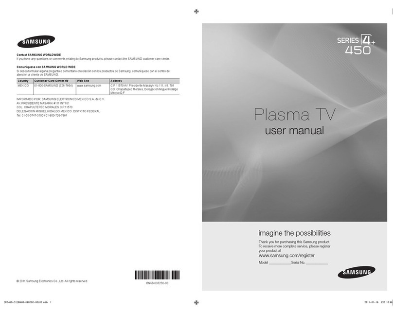 Samsung pl43d450 User manual