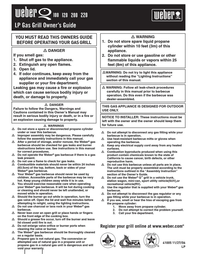 Weber 100 owner's guide