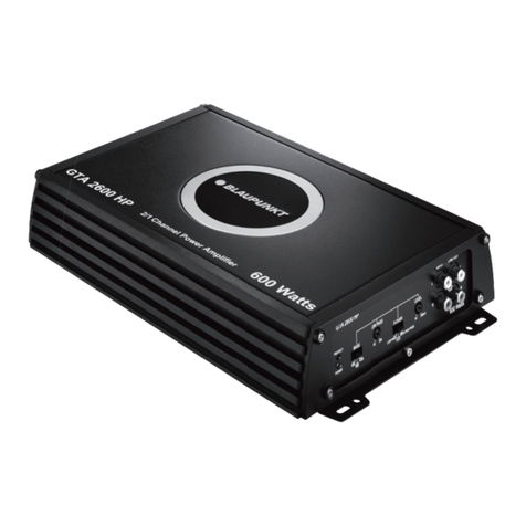 Blaupunkt GTA 2600 HP User manual