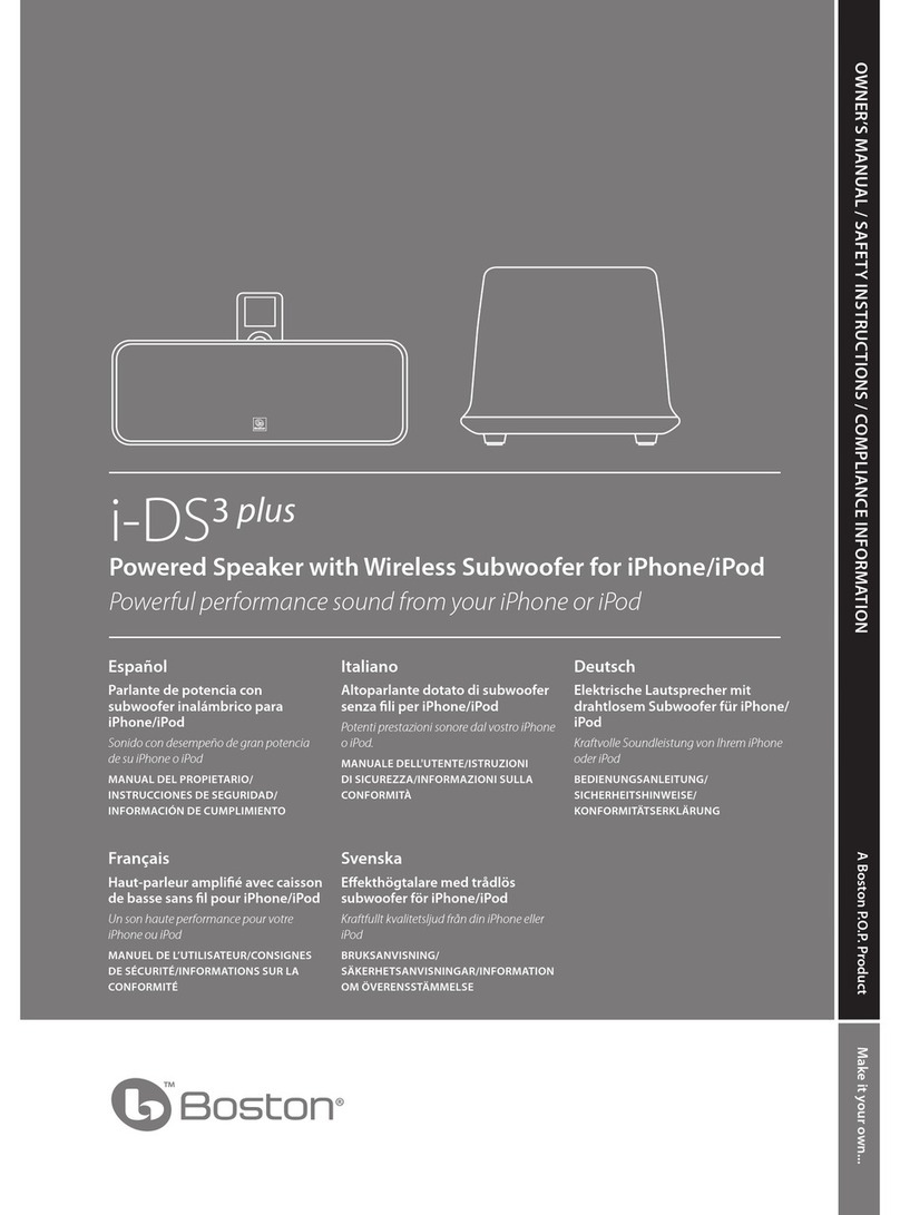 Boston i-DS3 plus User manual