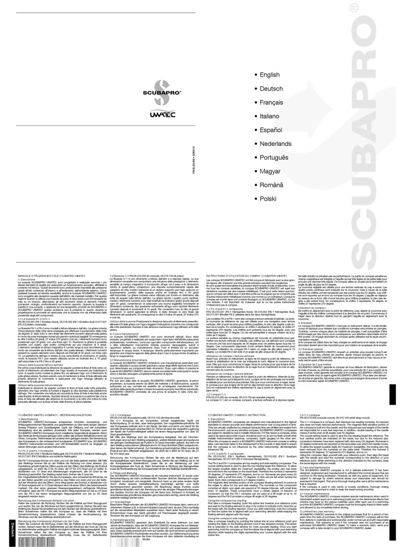 SCUBAPRO-UWATEC FS-2 Instruction