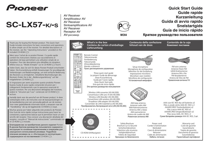 Pioneer SC-LX57-K User manual