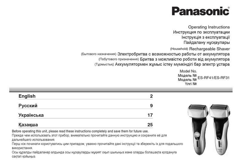 Panasonic ES-RF41 operating instructions
