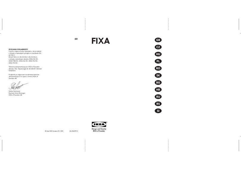 IKEA FIXA User manual