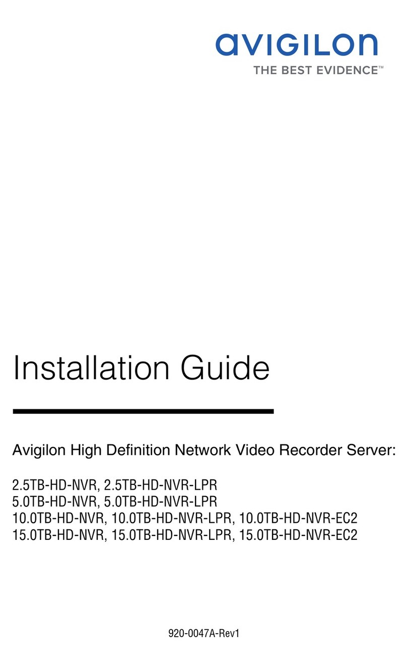 Avigilon 2.5TB-HD-NVR installation guide