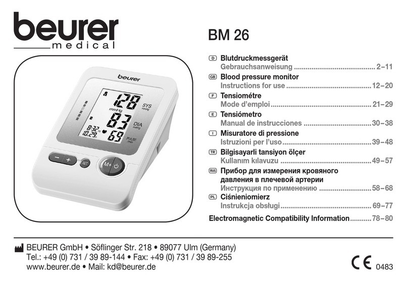 Beurer BM 26 User manual