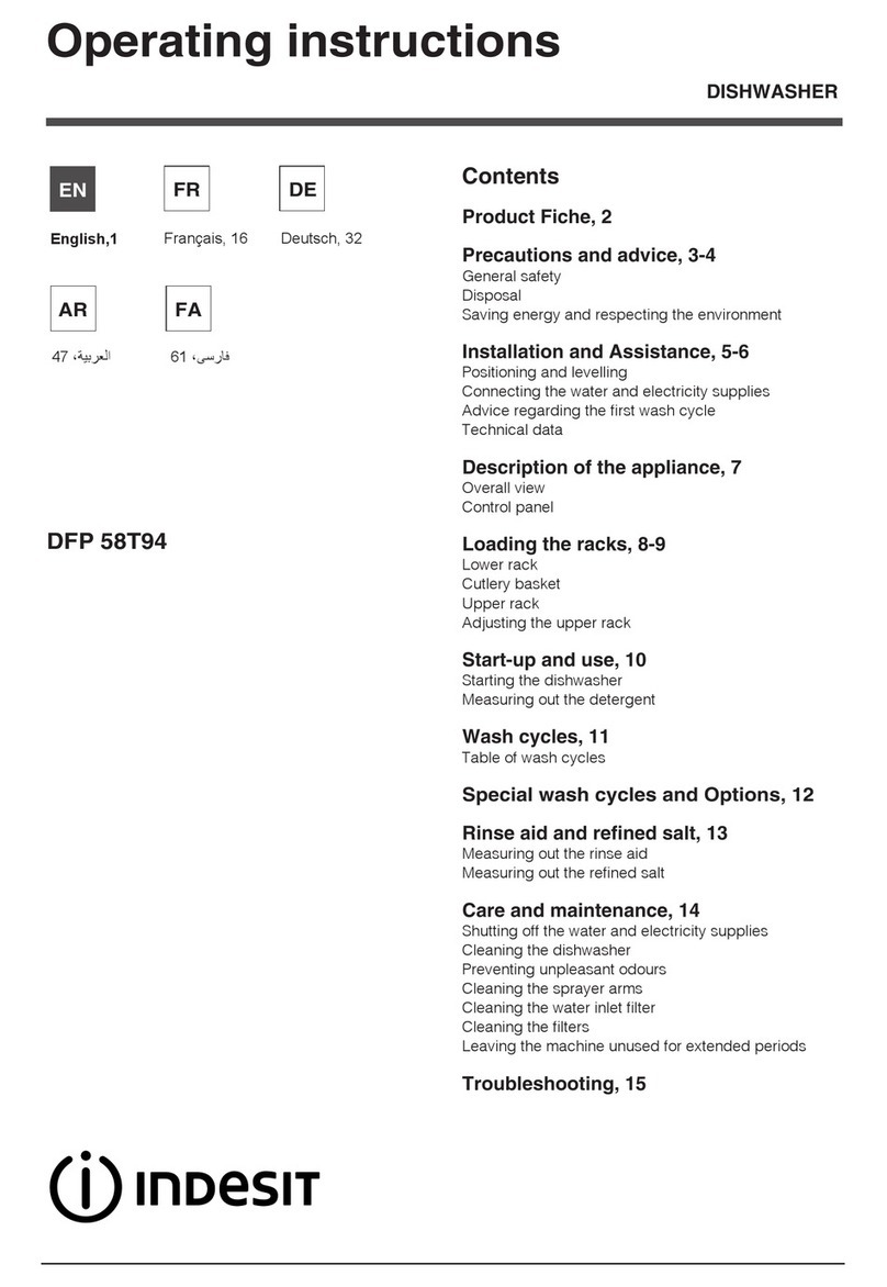 Indesit DFP 58T94 User manual