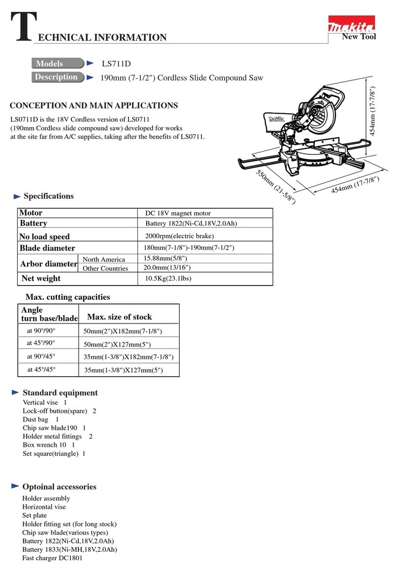 Makita LS711D Manual