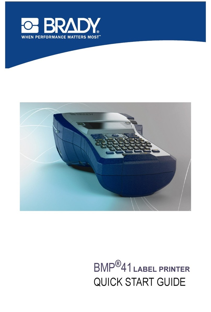 Brady BMP 41 User manual