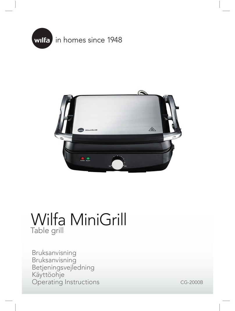 Wilfa MiniGrill CG-2000B User manual