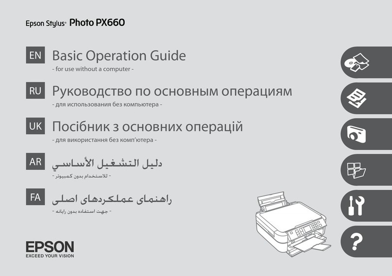 Epson Stylus Photo PX660 Assembly instructions