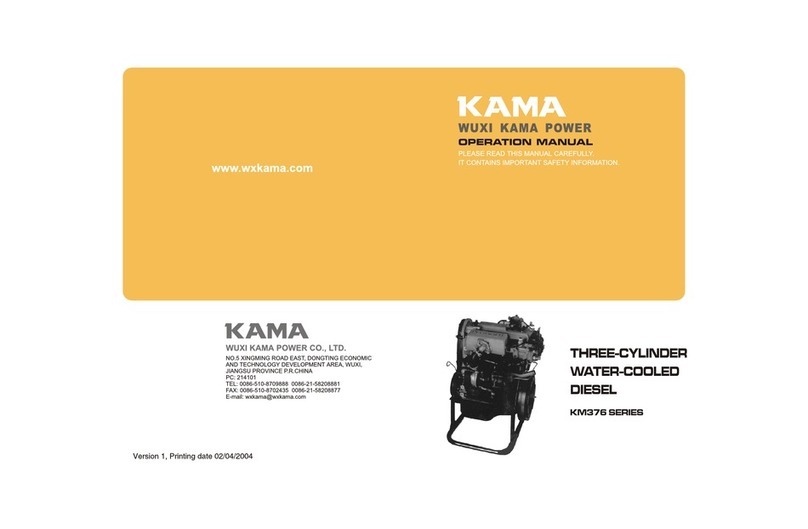 KAMA KM376QC Operation manual