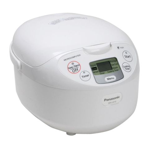 Panasonic SRLE10 - RICE COOKER-MULTI LANG operating instructions
