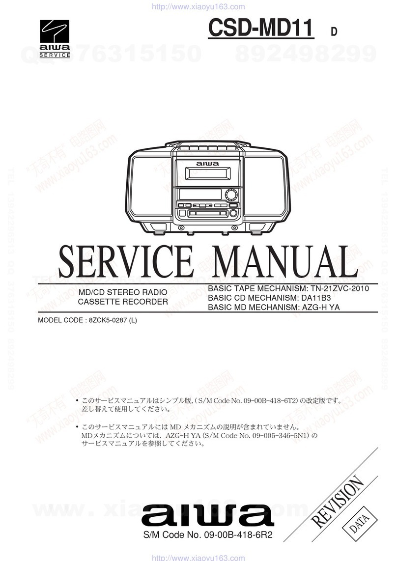 Aiwa csd-md11 User manual