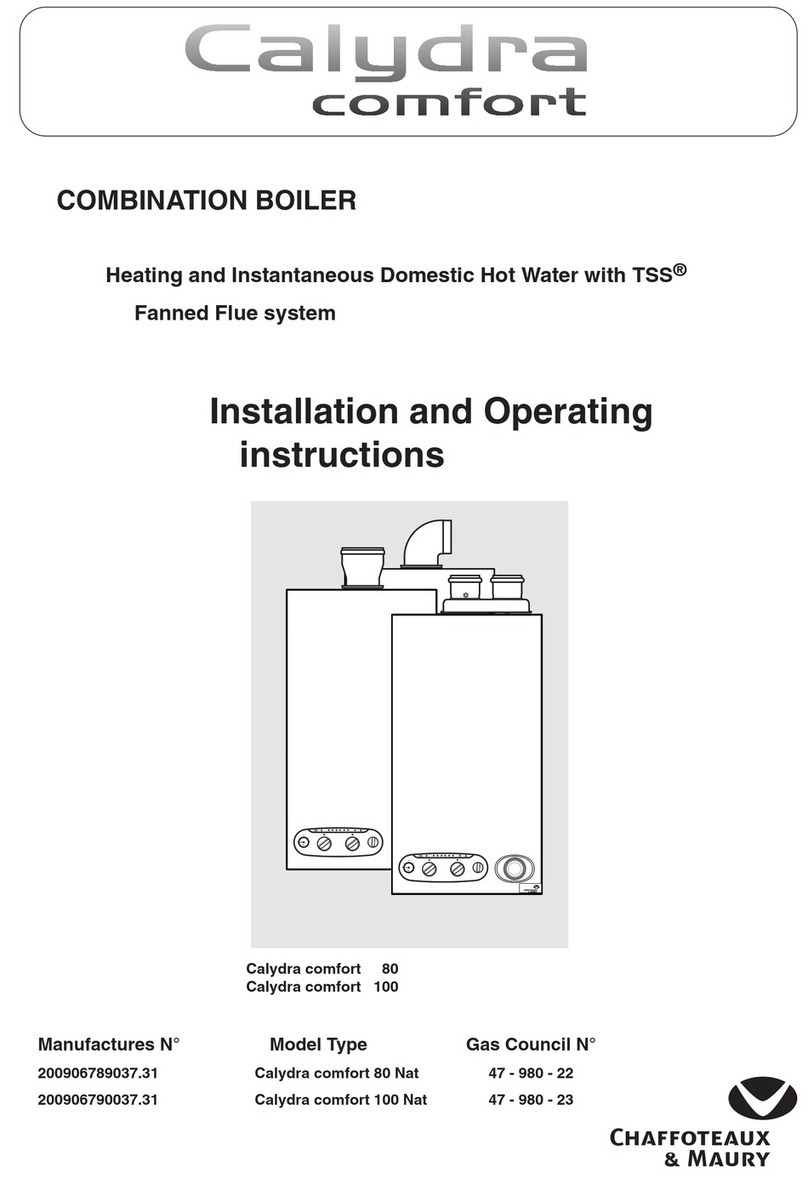 TSS Calydra Comfort 100 Nat Installation and operating instructions TSS Calydra Comfort 100 Nat Installation and operating instructions