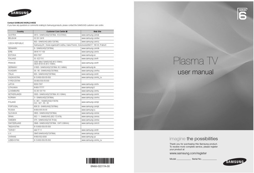 Samsung PS50B679 user manual