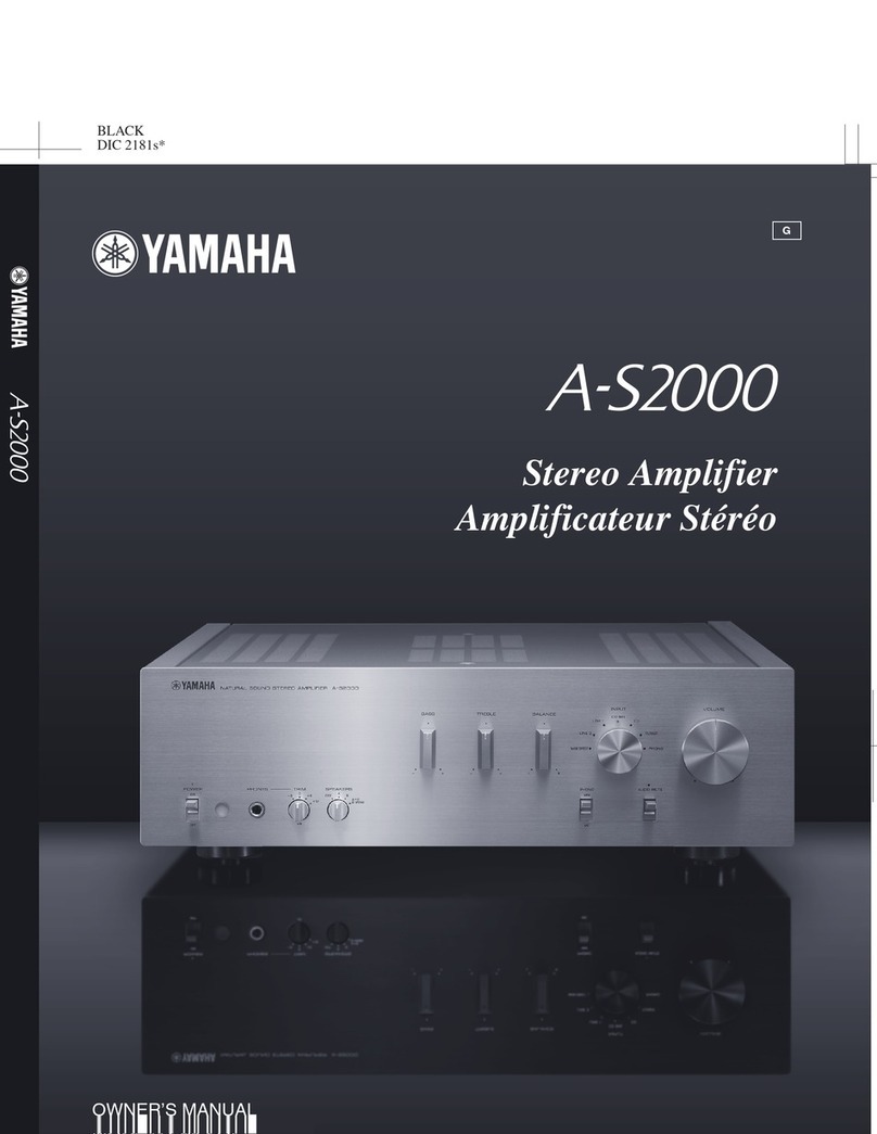 Yamaha A-S2000 - Amplifier owner's manual