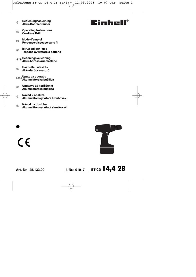EINHELL BT-CD 14 User manual