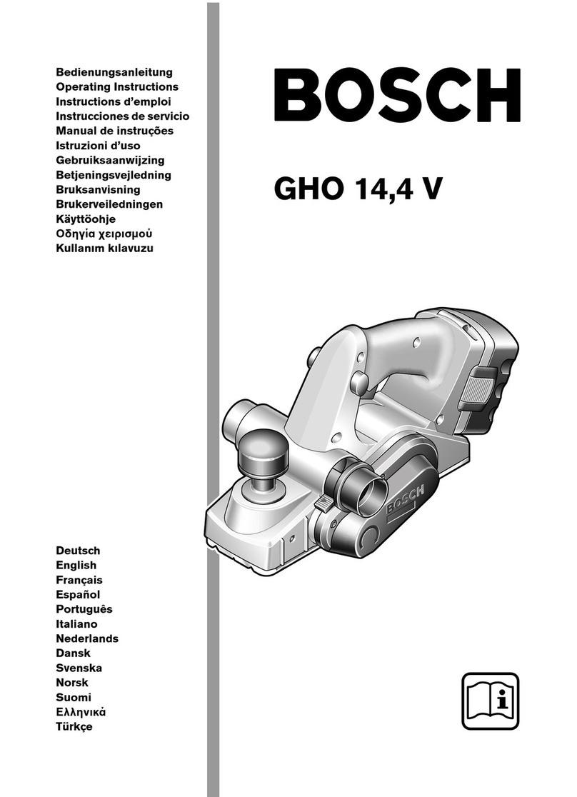 Bosch GHO 14 operating instructions