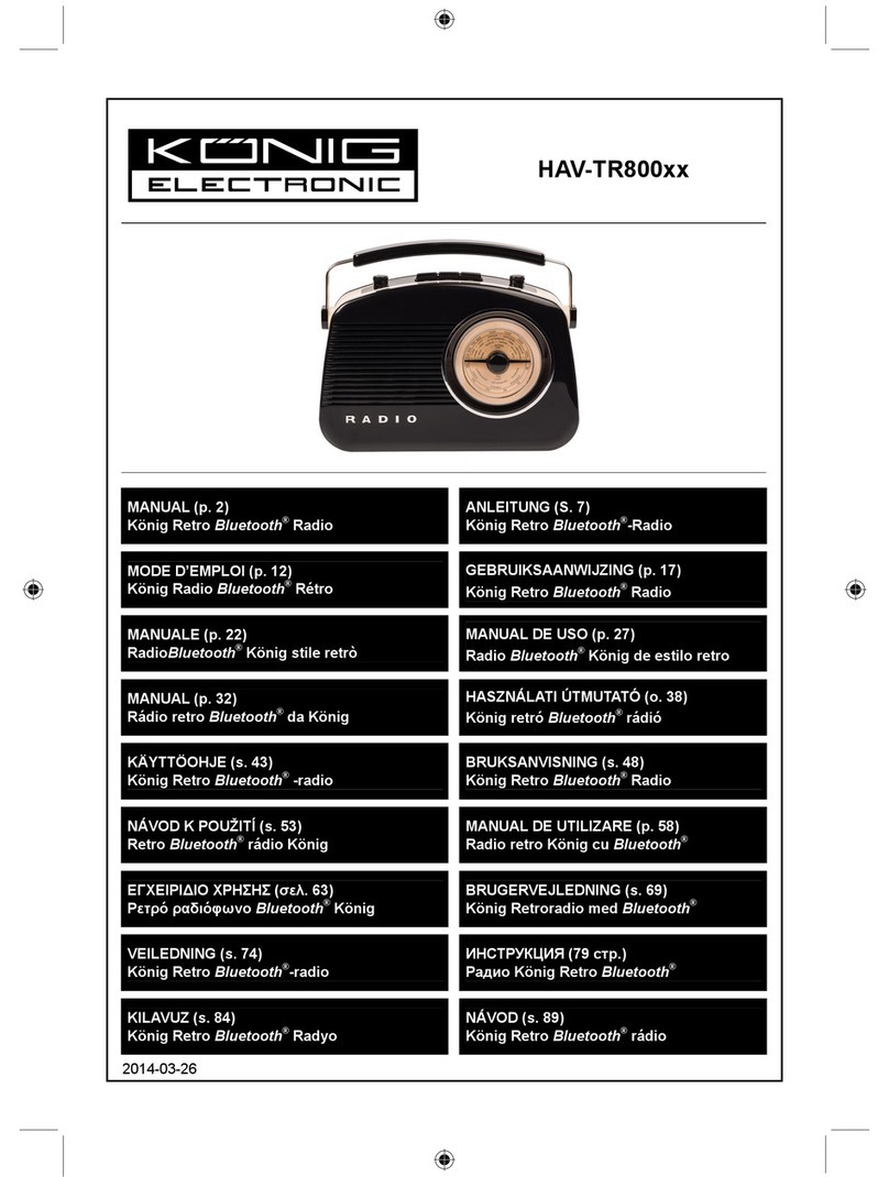 Konig HAV-TR800 Series manual
