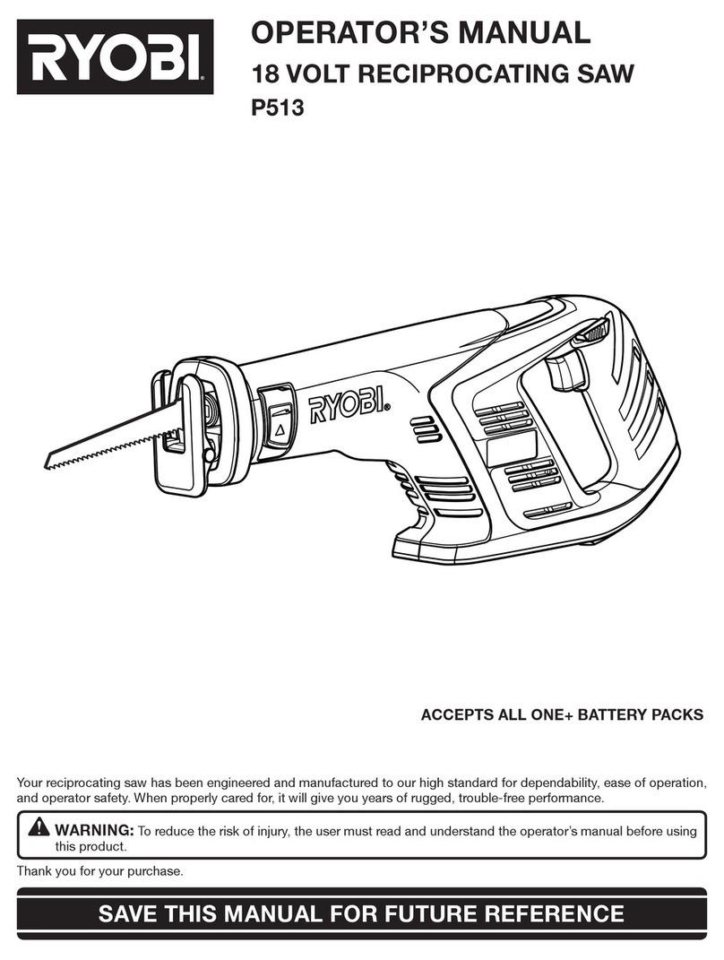 Ryobi P513 User manual