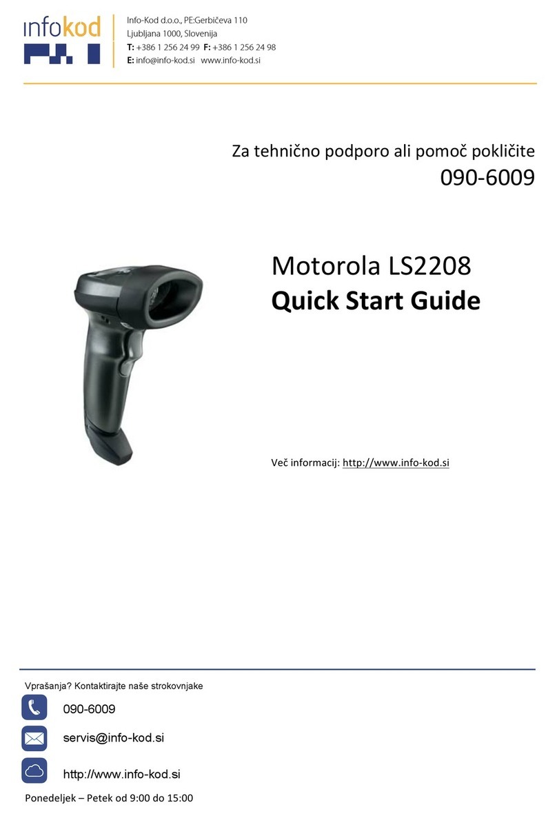Motorola Symbol LS2208 User manual