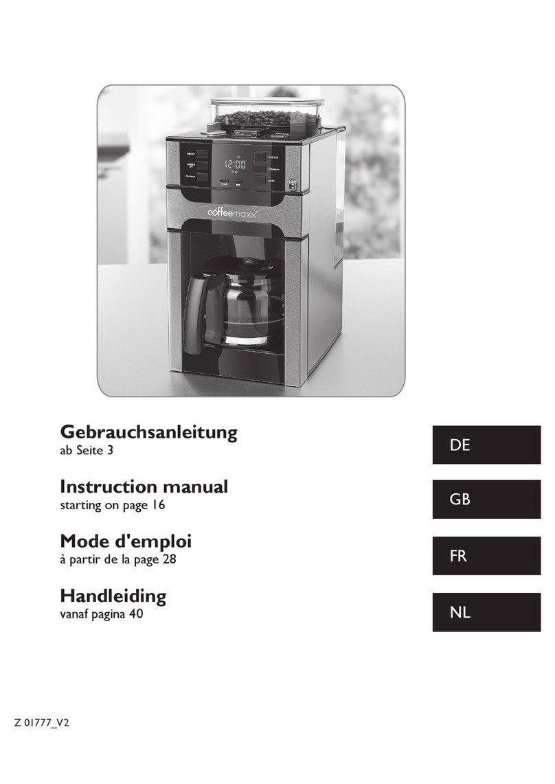 Coffeemaxx 363801 instruction manual