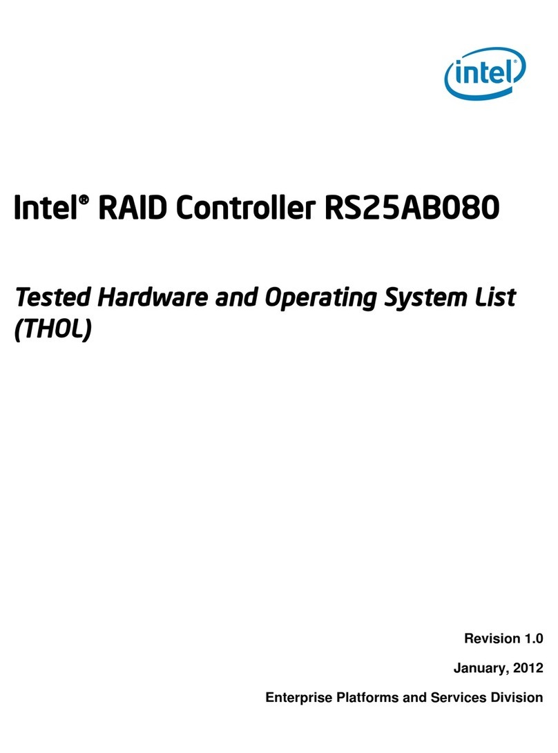 Intel RS25AB080 Tested hardware and operating system list