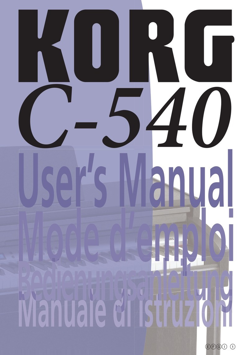 Korg Concert C-540 User manual Korg Concert C-540 User manual