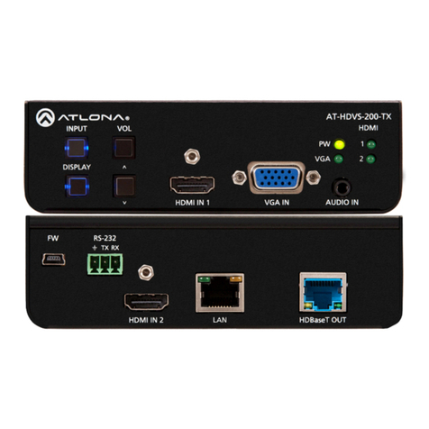 Atlona AT-HDVS-200-TX User manual