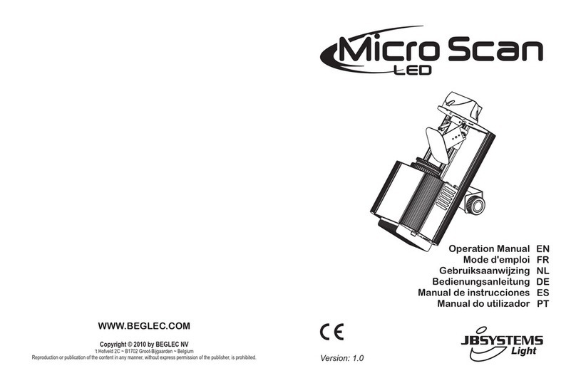 JB Systems LED Micro Scan Operation manual